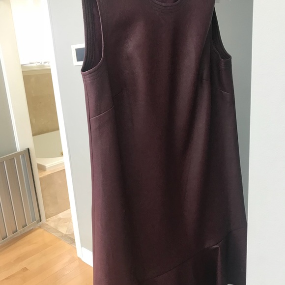 Bcbgmaxazria Sheridan Faux Leather Flounced Dress - Picture 7 of 7